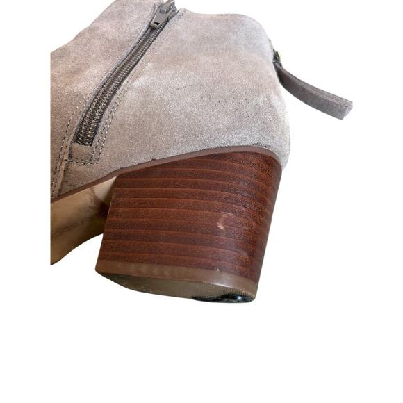 Sole Society Suede River Taupe Ankle Bootie Shoe Womens Sz 9 Casual Dress Boot - Picture 9 of 11